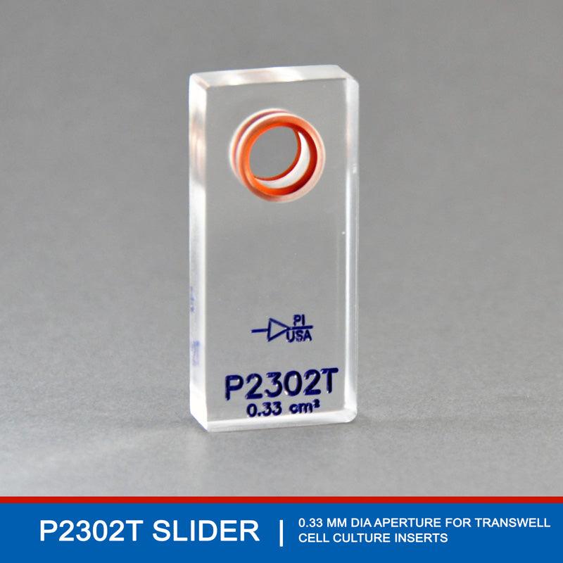The P2302T EasyMount Ussing Chamber Slider is specifically designed to provide unmatched convenience and precision for researchers using Corning-Costar Transwell Inserts. The P2302T EasyMount Ussing Chamber Slider is specifically designed to provide unmatched convenience and precision for researchers using Corning-Costar Transwell Inserts.