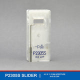 The P2305S Ussing Chamber Slider is purpose-built for physiological studies involving larger, elongated tissue specimens, such as those from rat, guinea pig, or rabbit intestine. With a 4.5 x 11.2 mm aperture and a 0.5 cm² exposure area, this slider provides an expanded surface optimized for examining transport and barrier functions in larger tissue samples, with a supporting silver electrode built into the slider. The P2305S Ussing Chamber Slider is purpose-built for physiological studies involving larger, elongated tissue specimens, such as those from rat, guinea pig, or rabbit intestine. With a 4.5 x 11.2 mm aperture and a 0.5 cm² exposure area, this slider provides an expanded surface optimized for examining transport and barrier functions in larger tissue samples, with a supporting silver electrode built into the slider.
