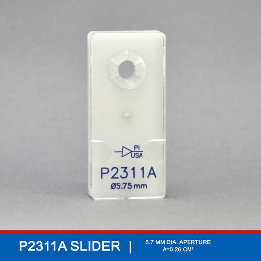 The P2311A EasyMount Ussing Chamber Slider is a precision-engineered tissue holder for the EasyMount P2300 Ussing Chamber System, designed with a 5.75 mm circular aperture (0.26 cm²) and equipped with mounting pins. This configuration stabilizes tissues like mouse intestine and bladder, providing a larger exposed area ideal for studies requiring comprehensive sampling.