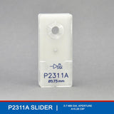 The P2311A EasyMount Ussing Chamber Slider is a precision-engineered tissue holder for the EasyMount P2300 Ussing Chamber System, designed with a 5.75 mm circular aperture (0.26 cm²) and equipped with mounting pins. This configuration stabilizes tissues like mouse intestine and bladder, providing a larger exposed area ideal for studies requiring comprehensive sampling.  The P2311A EasyMount Ussing Chamber Slider is a precision-engineered tissue holder for the EasyMount P2300 Ussing Chamber System, designed with a 5.75 mm circular aperture (0.26 cm²) and equipped with mounting pins. This configuration stabilizes tissues like mouse intestine and bladder, providing a larger exposed area ideal for studies requiring comprehensive sampling.