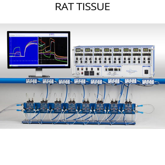 Ussing Chamber System for specifically designed for rat tissue. This Ussing Chamber system is a complete setup for any lab that would like to do research in rat intestinal tissue.