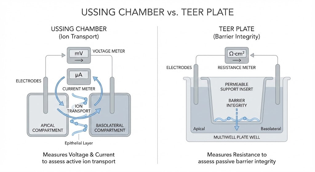 Chamber Instruments Ussing Chambers vs. TEER Plates: When and Why to Use Each | Physiologic ...