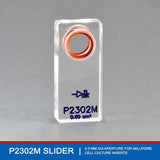 Our P2302M EasyMount Ussing Chamber Slider is the right setup when using Millicell® cell culture inserts in an ussing chamber. With this slider you can simulate the three-dimensional environment for natural, multidimensional cell growth. Access both surfaces of cell layers for more relevant in vitro models and accurate results. Perfect for toxicity screening, primary and secondary screening, and cell signaling studies.