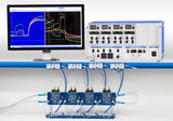 Ussing Chamber System by Physiologic Instruments — advanced Cell & Tissue samples this Low Volume four channel Ussing chamber platform designed for epithelial transport, ion channel, and CFTR research. Each complete system includes precision voltage-current clamps, EasyMount chambers, and accessories for accurate TEER and short-circuit current (SCC) measurements in cell or tissue samples. 
