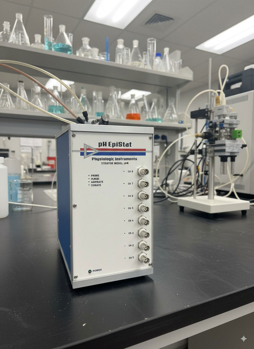 pH EpiStat Tritrator with 8-Channels for Ussing Chamber Research