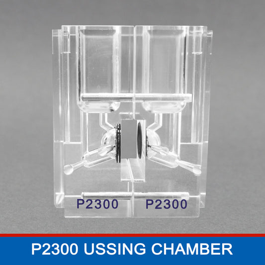 EasyMount Ussing Chamber P2300 is a powerful tool for studying epithelial transport and barrier function in physiological and pharmaceutical research by Physiologic Instruments