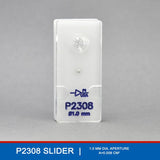 The P2308 EasyMount Ussing Chamber Slider is a specialized tissue holder for the P2300 Ussing Chamber System, designed with a 1.0 mm diameter circular aperture (0.008 cm²) ideal for extremely small samples, like mouse pup trachea or insect intestine.