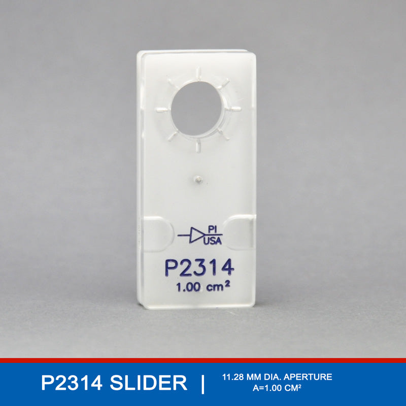 The P2314 EasyMount Ussing Chamber Slider is a precision-engineered tissue holder for the EasyMount P2300 Ussing Chamber System, designed with a 11.28 mm circular aperture (1.00 cm²) and equipped with mounting pins.