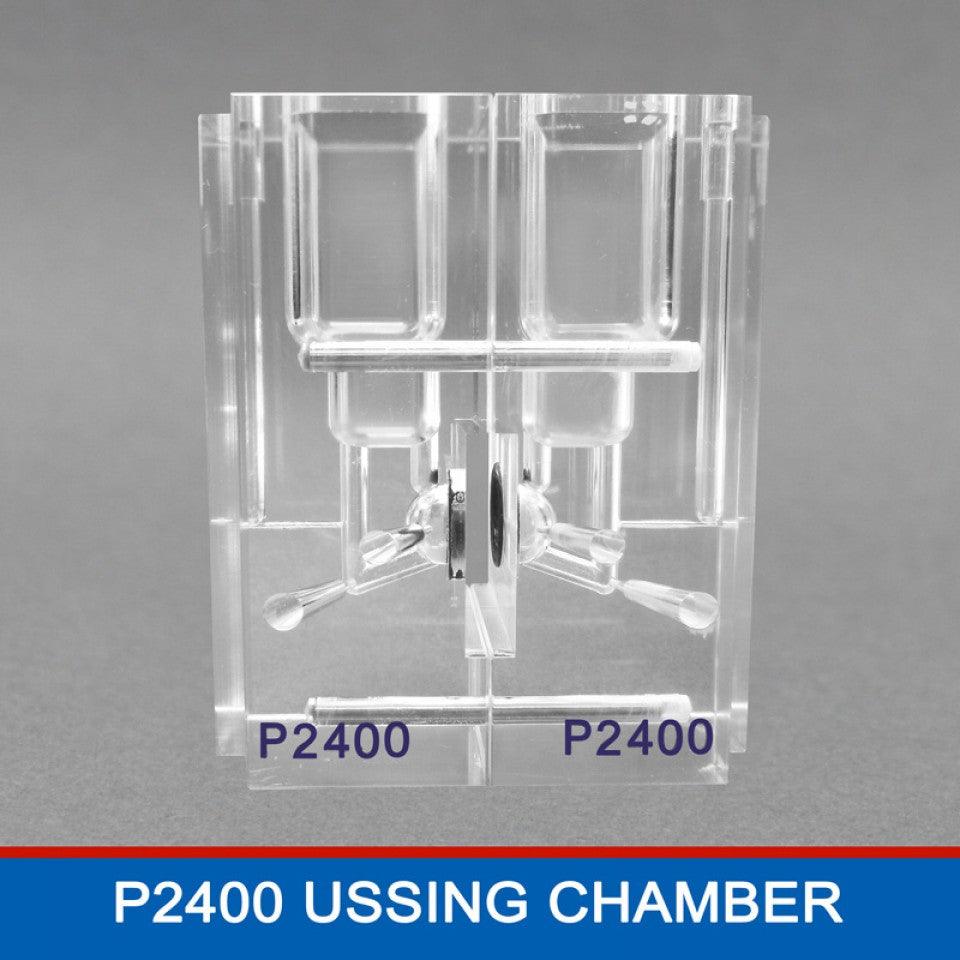 P2400 Low Volume Ussing Chambers by Physiologic Instruments. Low volume allows for less drug and solution. 