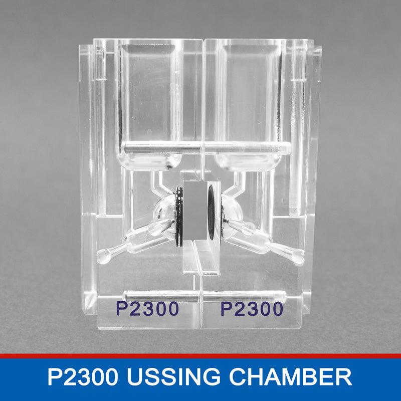Ussing Chamber P2300 for cell culture and tissue forP2300 Series Ussing Chamber for studying epithelial transport and barrier function in physiological and pharmaceutical research by Physiologic Instruments